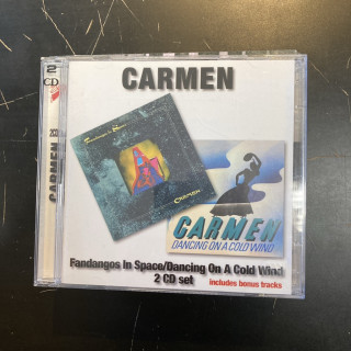 Carmen - Fandangos In Space / Dancing On A Cold Wind 2CD (VG-VG+/VG+) -prog rock-